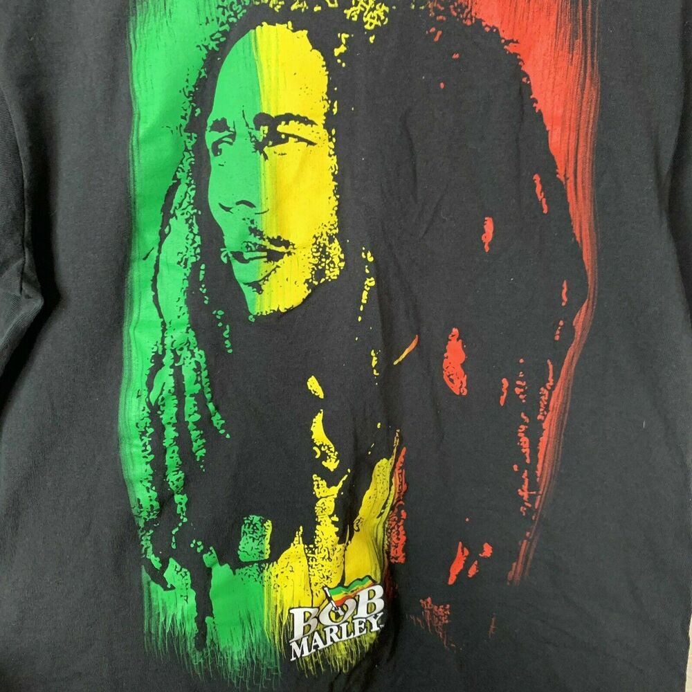 Men’s Retro Bob Marley Reggae Music T Shirt Zion Rootswear Size M